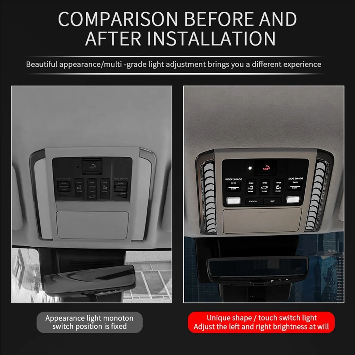 Для Alphard/VELLFIRE 40 Series 2023 + автомобильная передняя лампа для чтения, освещающая лампа с четырьмя передачами, белый свет
Для Alphard/VELLFIRE 40 Series 2023 + автомобильная передняя лампа для чтения, освещающая лампа с четырьмя передачами, белый свет