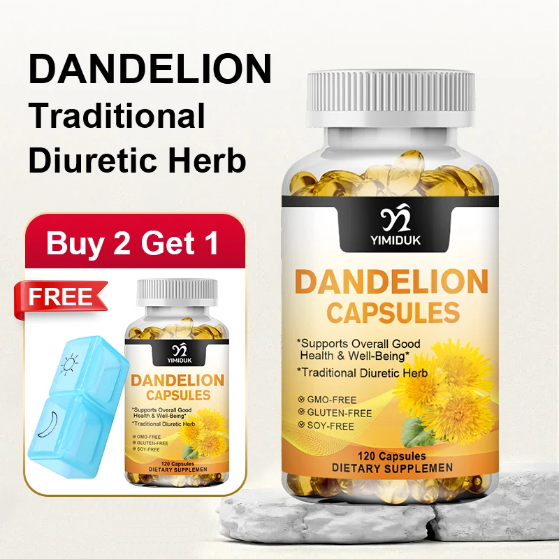 YIMIDUK Dandelion Root 1500mg Capsules, Supports Liver & Kidney Function, Digestion, Water Balance & Overall Body Wellness
YIMIDUK Dandelion Root 1500mg Capsules, Supports Liver & Kidney Function, Digestion, Water Balance & Overall Body Wellness