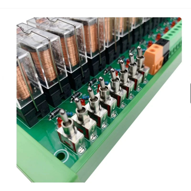 KC868-E16V2 16A DIN Rail Relay Module Board Terminal with Manual Control Button Keypad for Electronics
KC868-E16V2 16A DIN Rail Relay Module Board Terminal with Manual Control Button Keypad for Electronics