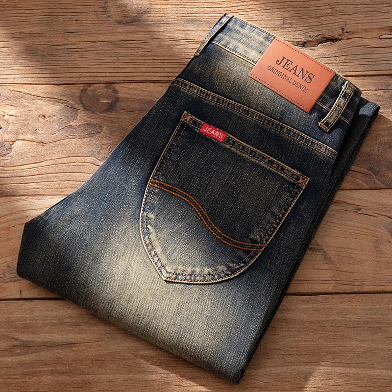 Slim Fit Straight Leg Jeans Men's Summer Thin Fashionable Hong Kong Style Vintage Color Durable Wear Resistant Casual Jeans
Slim Fit Straight Leg Jeans Men's Summer Thin Fashionable Hong Kong Style Vintage Color Durable Wear Resistant Casual Jeans