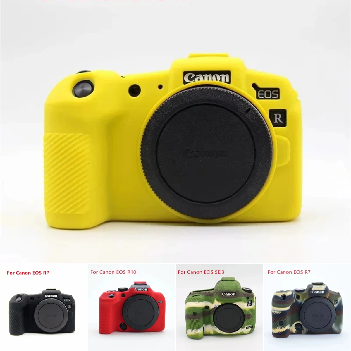 Flexible Silicone Skin Cover for Canon EOS 5D Mark III IV 5D2 5D3 5D4 6DII 6D2 7DII 7D2 77D 600D 700D - Tripod Compatible
Flexible Silicone Skin Cover for Canon EOS 5D Mark III IV 5D2 5D3 5D4 6DII 6D2 7DII 7D2 77D 600D 700D - Tripod Compatible