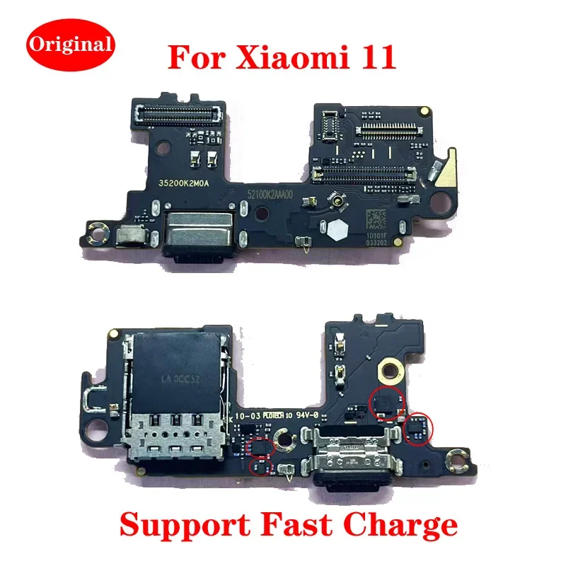 USB charging dock port board for Xiaomi 11 connector with micrphone SIM reader card slot fast charge flex cable part
USB charging dock port board for Xiaomi 11 connector with micrphone SIM reader card slot fast charge flex cable part