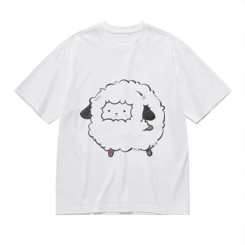 Little Sheep, Graphic Printing Summer Luxury Brand Cotton Men's and Women's T-Shirts Short Sleeves Street Fashion Clothing
Little Sheep, Graphic Printing Summer Luxury Brand Cotton Men's and Women's T-Shirts Short Sleeves Street Fashion Clothing
