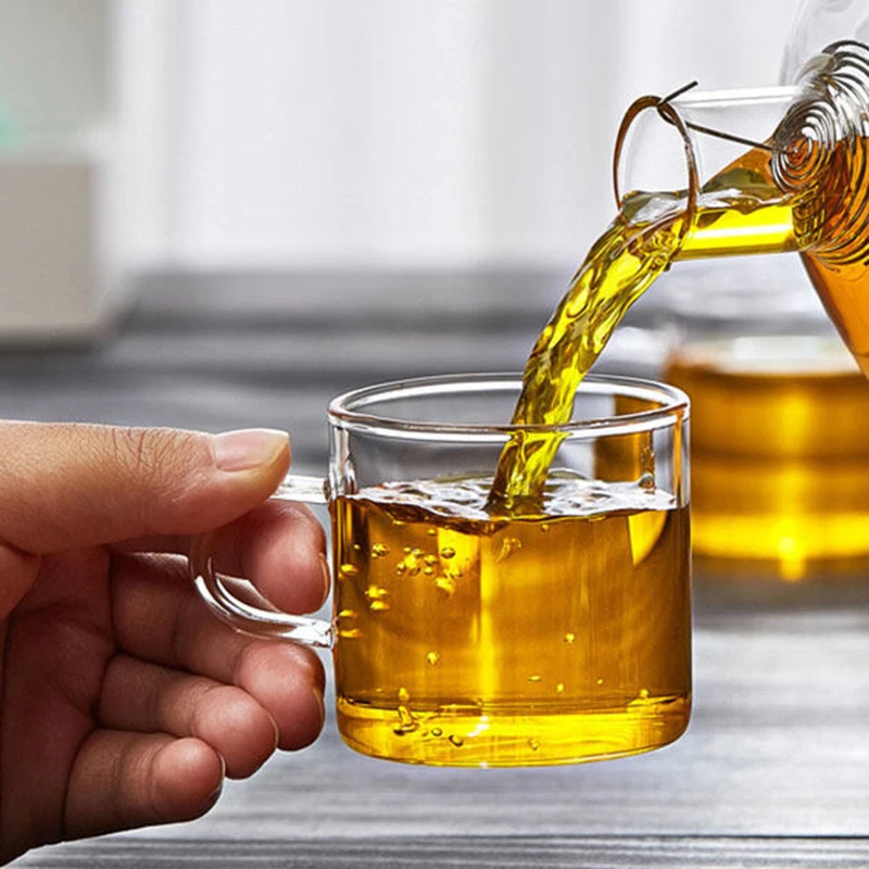 100ml Solid Color High Borosilicate Glass Cup with Handle Kung Fu Tea Cup Transparent Home Master Cup High Anti-scalding Effect
100ml Solid Color High Borosilicate Glass Cup with Handle Kung Fu Tea Cup Transparent Home Master Cup High Anti-scalding Effect