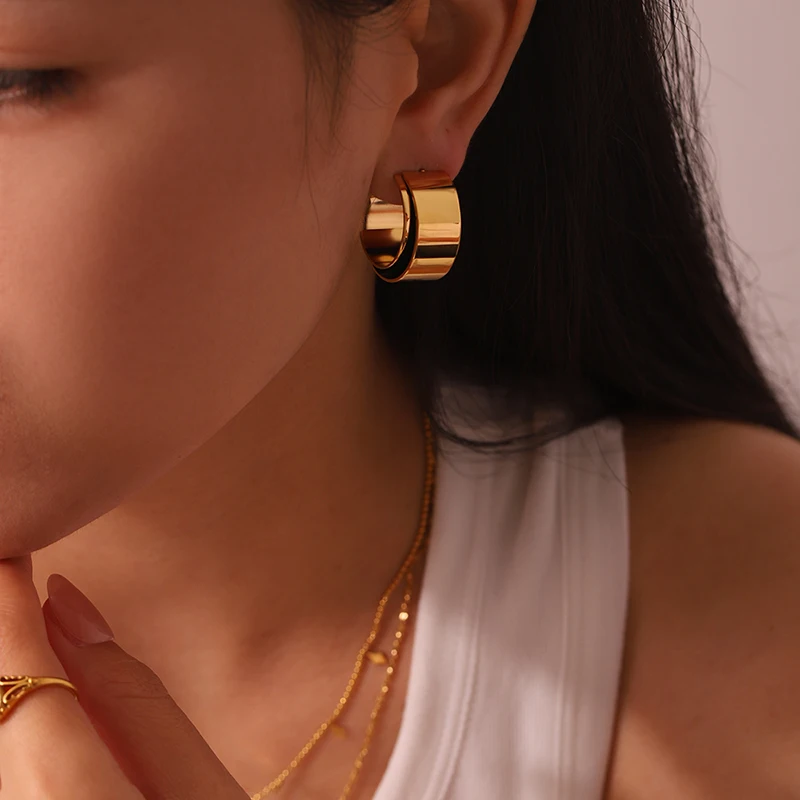 INS Trendy Stainless Steel Plastic Pearl Round Bead Dangle Earring Front Back C Shape Earrings from Women Texture Hoops Jewelry
INS Trendy Stainless Steel Plastic Pearl Round Bead Dangle Earring Front Back C Shape Earrings from Women Texture Hoops Jewelry