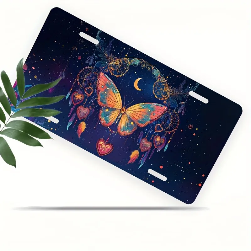 Butterfly Dreamcatcher Galaxy License Plate Cover Unisex Decorative Car Plate for Vehicle Decoration
Butterfly Dreamcatcher Galaxy License Plate Cover Unisex Decorative Car Plate for Vehicle Decoration
