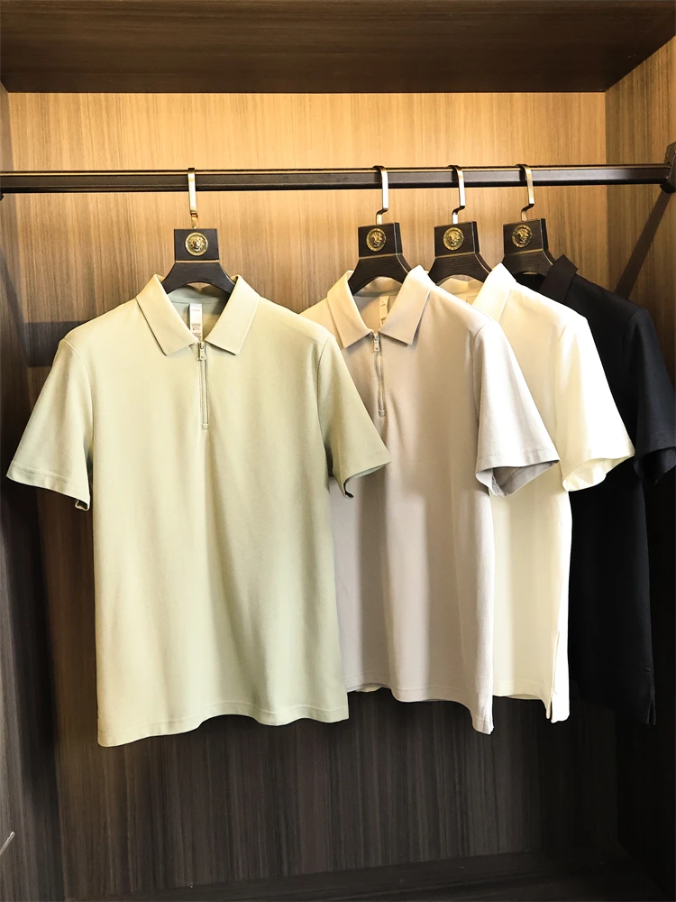 Охлаждающее волокно ort Sve irt Мужская летняя деловая повседневная воротник на молнии Faion Urban Sle Stand Fit Pure Color
Охлаждающее волокно ort Sve irt Мужская летняя деловая повседневная воротник на молнии Faion Urban Sle Stand Fit Pure Color