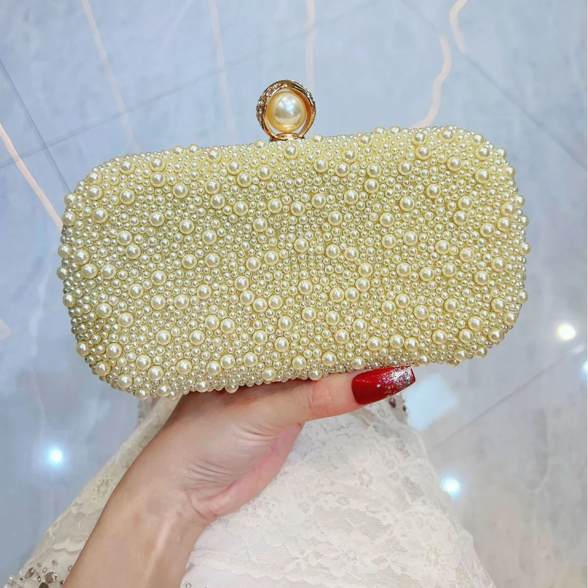 Luxury Gold Silver Pearl Small Clutch Purses For Women Chain Shoulder Bag Crossbody Prom Party Evening Bag Charm Clutches Ladies
Luxury Gold Silver Pearl Small Clutch Purses For Women Chain Shoulder Bag Crossbody Prom Party Evening Bag Charm Clutches Ladies