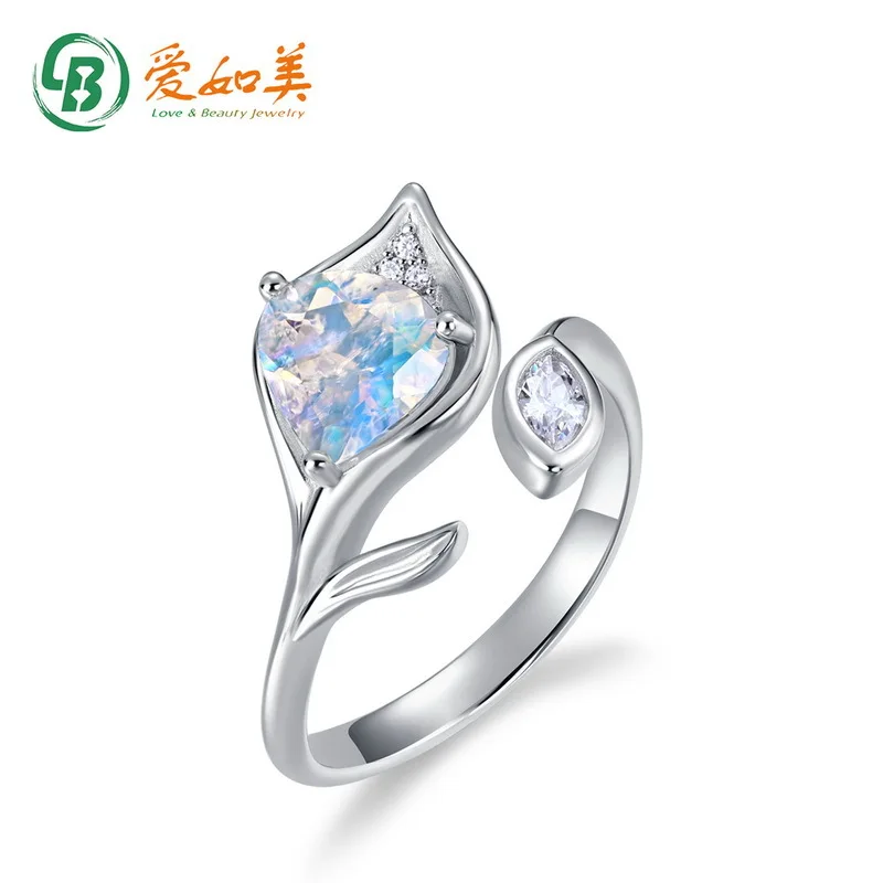 Flower Shaped Rainbow Blue Moonlight Ring Exquisite 18K Gold PT950 Platinum Silver Plated 7-Layer Gold Ring
Flower Shaped Rainbow Blue Moonlight Ring Exquisite 18K Gold PT950 Platinum Silver Plated 7-Layer Gold Ring