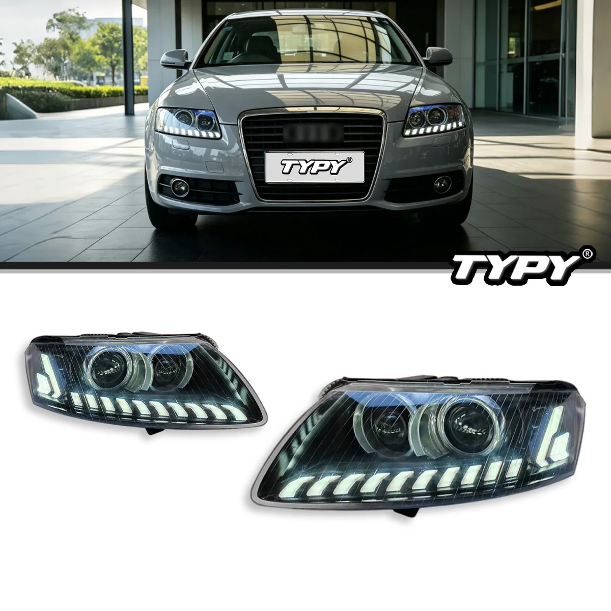 TYPY FT Car Lights For Audi A6 Headlights 2005-2011 A6L LED Projetor Headlamp Daytime Running Light Automotive Accessories
TYPY FT Car Lights For Audi A6 Headlights 2005-2011 A6L LED Projetor Headlamp Daytime Running Light Automotive Accessories