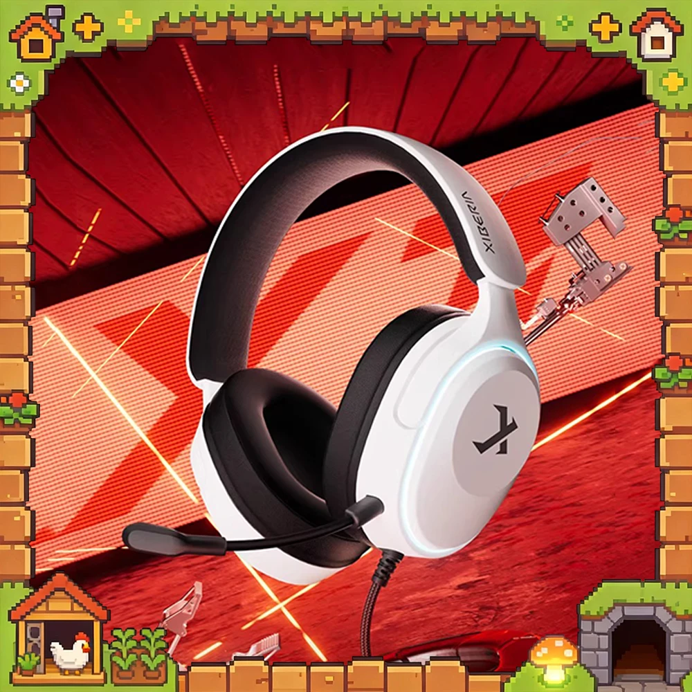 Наушники XIBERIA X1 с 40-мм диафрагмой, чипом C-media, микрофоном с шумоподавлением, игровой гарнитур с эффектом объемного звука 7.1 для ПК-геймеров
Наушники XIBERIA X1 с 40-мм диафрагмой, чипом C-media, микрофоном с шумоподавлением, игровой гарнитур с эффектом объемного звука 7.1 для ПК-геймеров