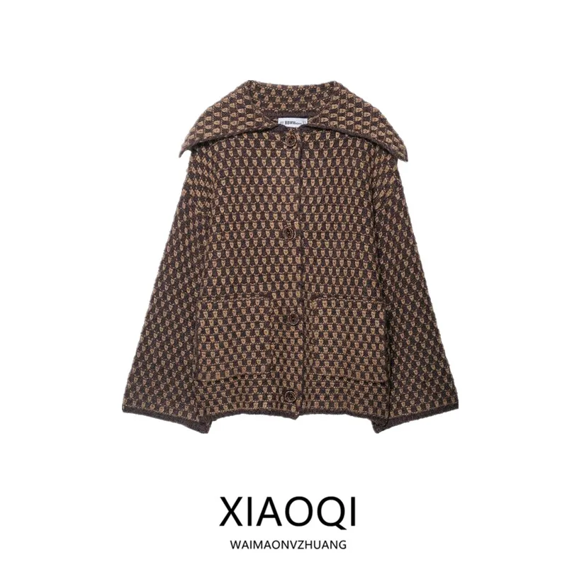 2025 Autumn New Loose Knitted Outerwear for Women Commute Friendly Versatile Long Sleeve Buttoned Geometric Patterned Ladies ...
2025 Autumn New Loose Knitted Outerwear for Women Commute Friendly Versatile Long Sleeve Buttoned Geometric Patterned Ladies ...