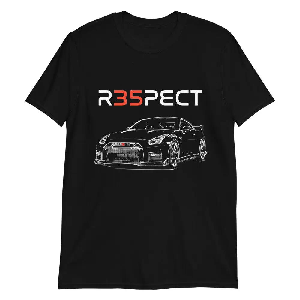 R35 GTR GT-R Skyline Respect JDM Тюнер Drift Racing Подарочная футболка с короткими рукавами 
R35 GTR GT-R Skyline Respect JDM Тюнер Drift Racing Подарочная футболка с короткими рукавами
