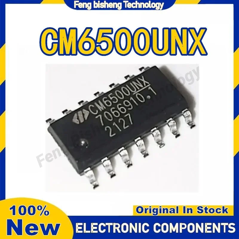 New Original CM6500UNX CM6500UN CM6500U CM6500 CM650 CM65 6500UNX CM IC Chip SOP-14 in stock 
New Original CM6500UNX CM6500UN CM6500U CM6500 CM650 CM65 6500UNX CM IC Chip SOP-14 in stock