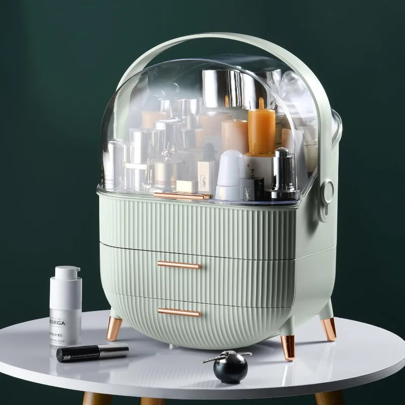 Makeup Organizer,Skincare Organizer With 2 Drawers And Transparent Cover,Cosmetic Display Case For Vanity Organizer An
Makeup Organizer,Skincare Organizer With 2 Drawers And Transparent Cover,Cosmetic Display Case For Vanity Organizer An