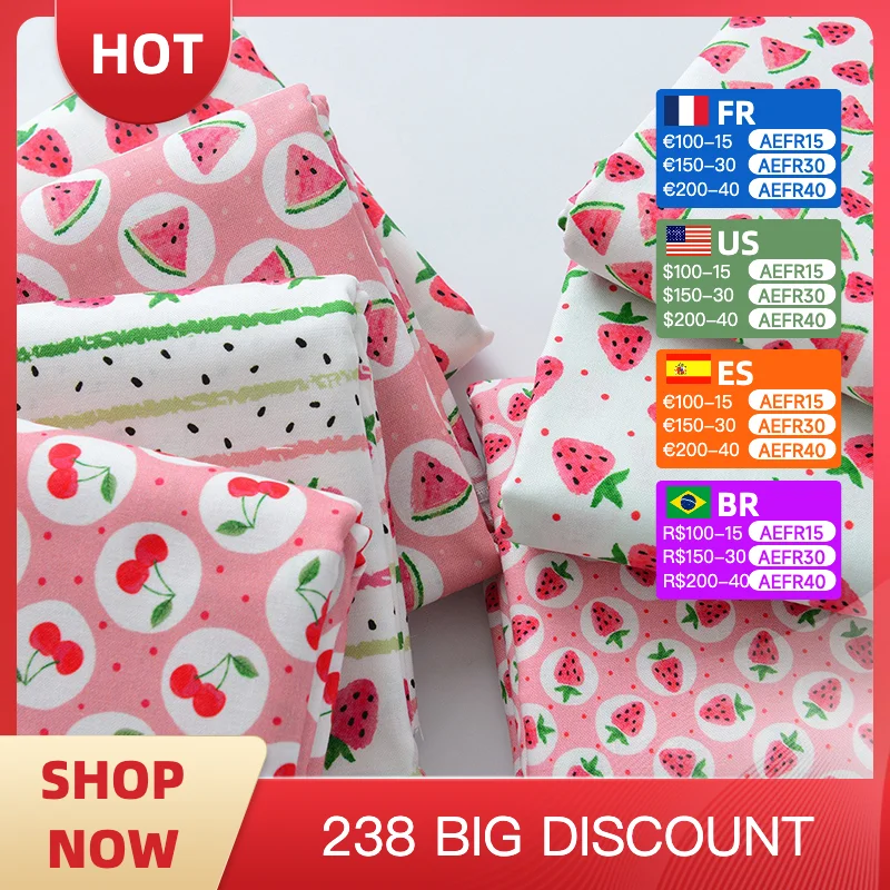 Pure cotton poplin 20S Manual DIY Digital printing decorate Fabric Clothing Baby outfit Dress Sling shirt pajamas
Pure cotton poplin 20S Manual DIY Digital printing decorate Fabric Clothing Baby outfit Dress Sling shirt pajamas