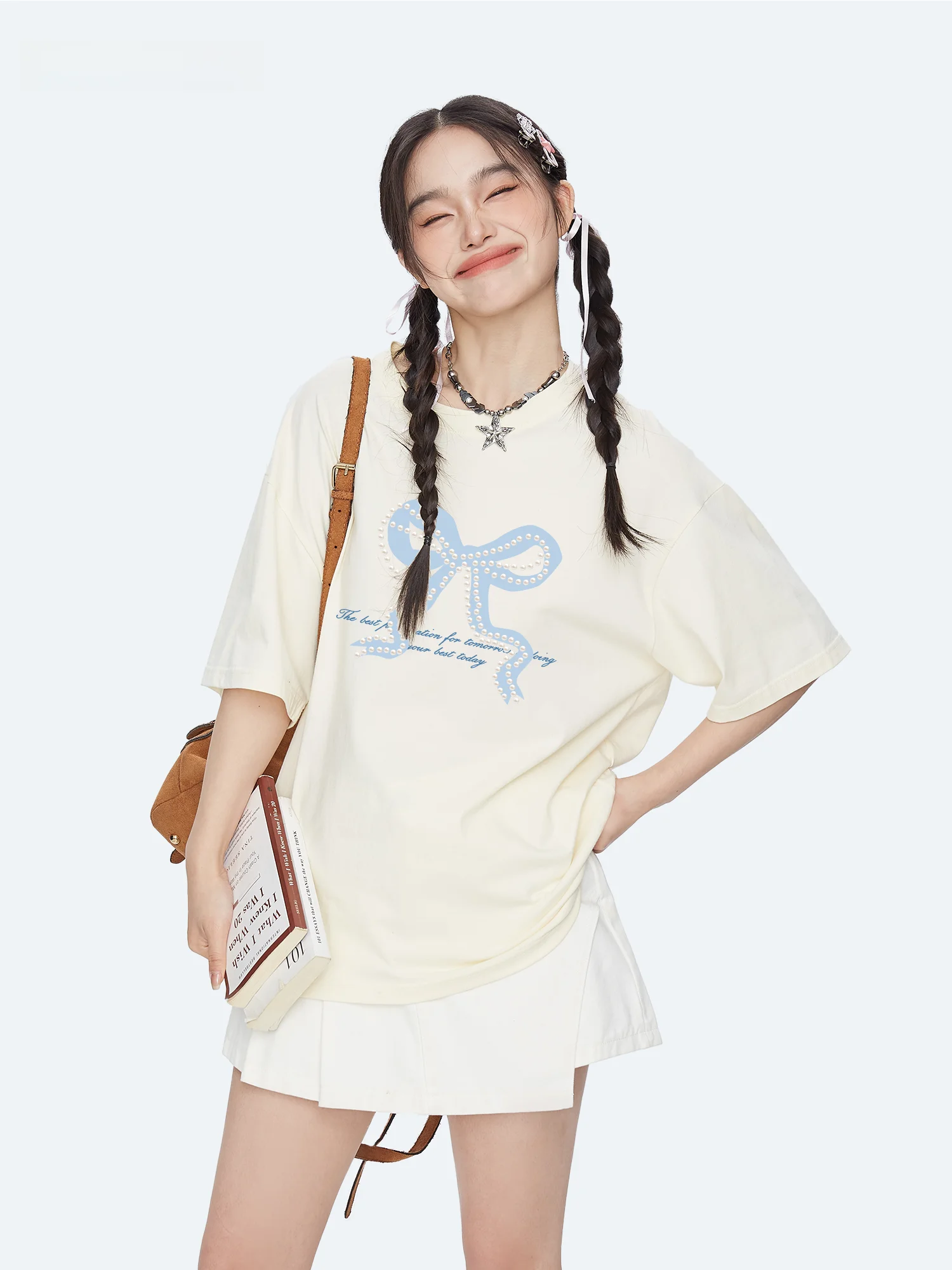 Capricorn Sweet Cool Knot Pure Cotton Short Sleeve Women's T-Shirt Summer New Trend Brand Inner Wear Half Sleeve Top
Capricorn Sweet Cool Knot Pure Cotton Short Sleeve Women's T-Shirt Summer New Trend Brand Inner Wear Half Sleeve Top