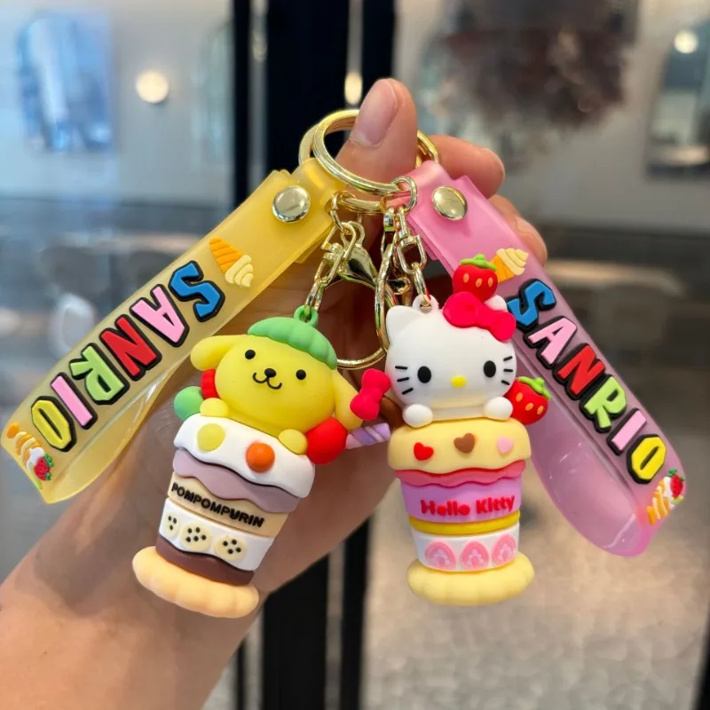 Cute Sanrio Anime Hello Kitty Cinnamoroll My Melody Kuromi Pochacco Ice Cream Keychain Couple Bag Pendant Small Ornament Gifts
Cute Sanrio Anime Hello Kitty Cinnamoroll My Melody Kuromi Pochacco Ice Cream Keychain Couple Bag Pendant Small Ornament Gifts
