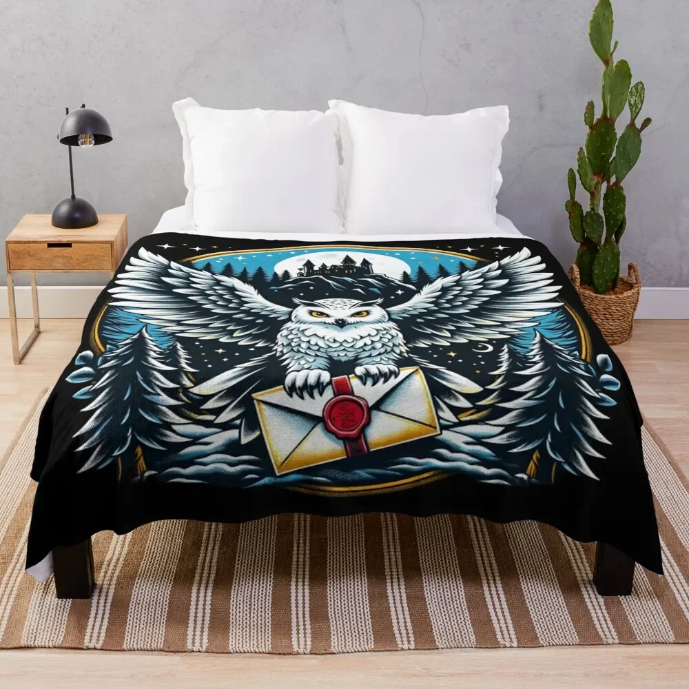 An Owl Messenger in a Mystical Night - Fantasy Throw Blanket Custom anime Cute Summer Beddings Blankets
An Owl Messenger in a Mystical Night - Fantasy Throw Blanket Custom anime Cute Summer Beddings Blankets