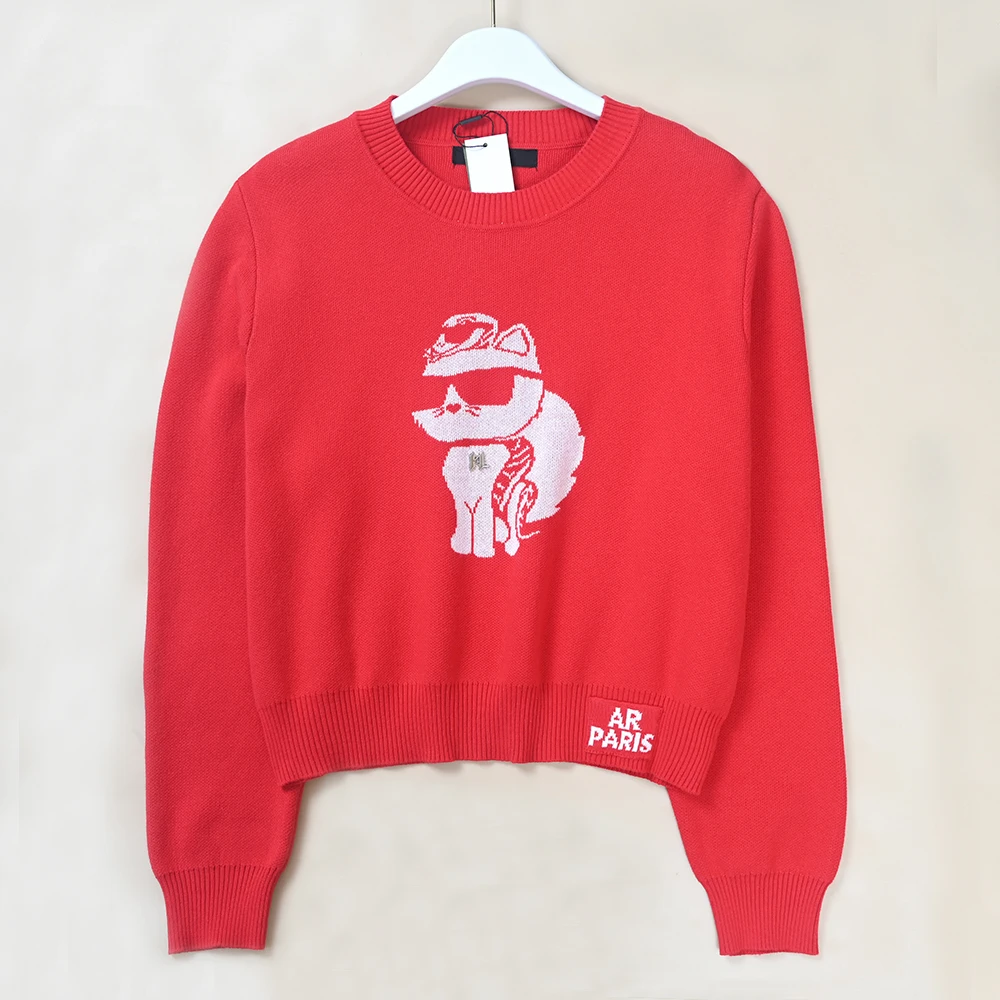 New Ladies Knitted Long Sleeve round Neck Sweater Color Woven Cartoon Pattern Casual Style Comfortable Fit Autumn Fashion
New Ladies Knitted Long Sleeve round Neck Sweater Color Woven Cartoon Pattern Casual Style Comfortable Fit Autumn Fashion