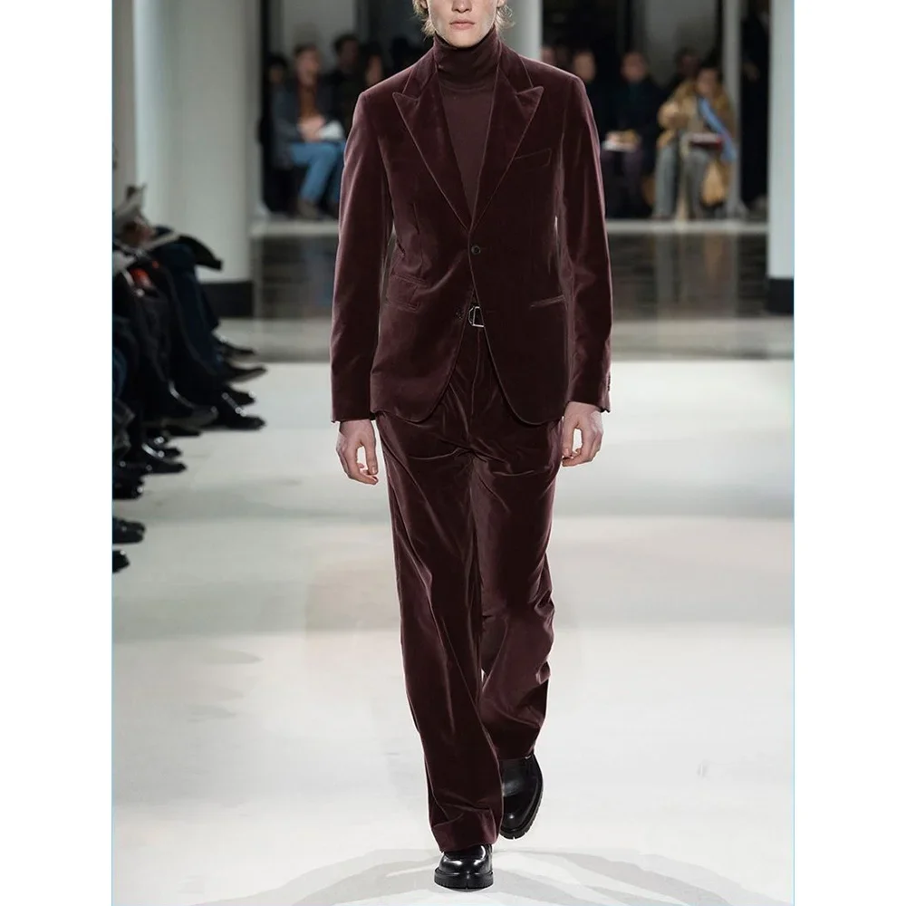 Men's Velvet Two-piece Suit Velvet Set Man Mens Clothing Costumes Sets of Clothes for Men Elegant Suits New in Suits and Blazers
Men's Velvet Two-piece Suit Velvet Set Man Mens Clothing Costumes Sets of Clothes for Men Elegant Suits New in Suits and Blazers