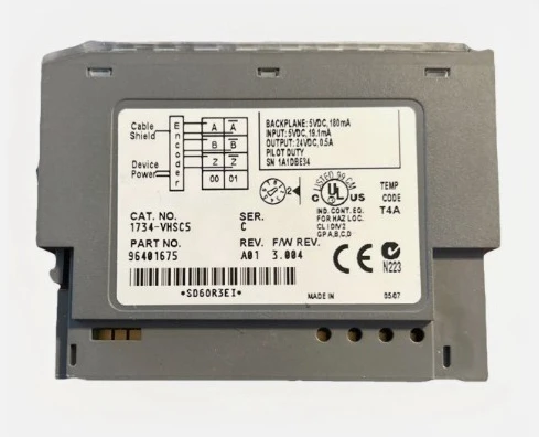 Brand new 1734-VHSC5 ultra-high speed counter module 1PCS Fast delivery
Brand new 1734-VHSC5 ultra-high speed counter module 1PCS Fast delivery