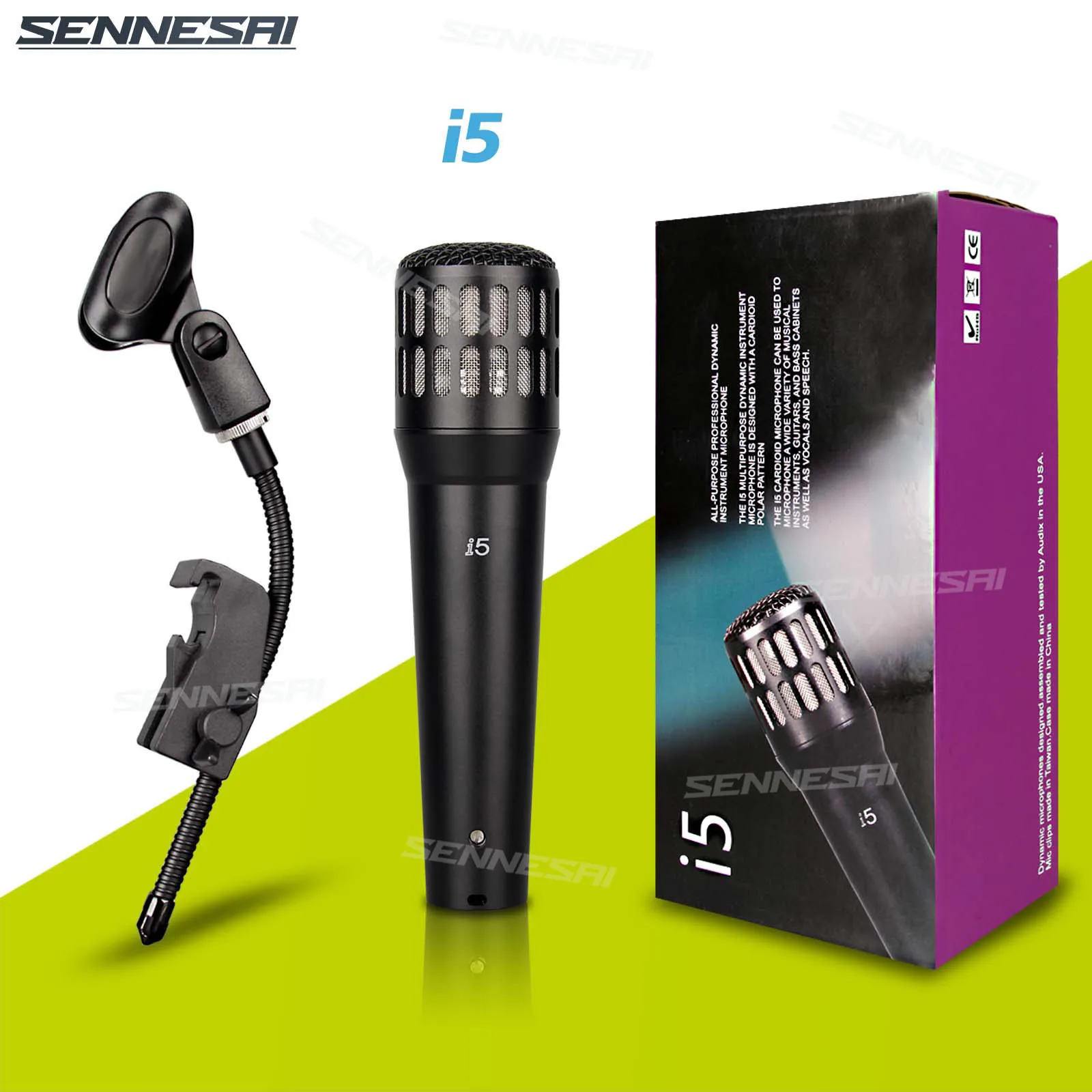 Hot Selling!I5 Tom Snare Drum Microphone (Metal) Cardioid Mic For Drum Instrument Music Pick Up,There are damping clamps
Hot Selling!I5 Tom Snare Drum Microphone (Metal) Cardioid Mic For Drum Instrument Music Pick Up,There are damping clamps