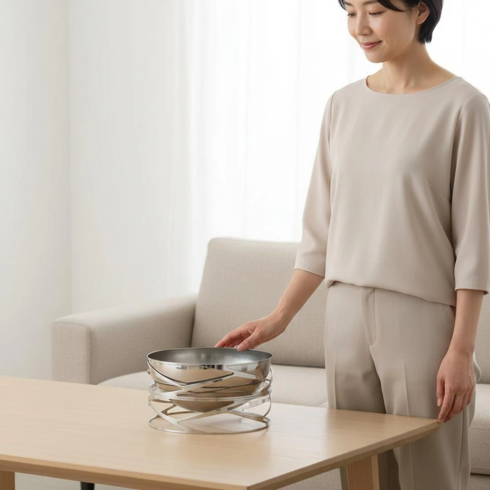 Wire Fruit Bowl Round Stainless Steel Basket Shiny Finish Houseware Large Capacity for Home Table Decor
Wire Fruit Bowl Round Stainless Steel Basket Shiny Finish Houseware Large Capacity for Home Table Decor