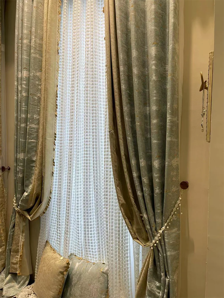 New High-end AmericanThree-dimensional Flower Shading Curtains for Living Dining Dining Bedroom Curtain Custom Size White Tulle
New High-end AmericanThree-dimensional Flower Shading Curtains for Living Dining Dining Bedroom Curtain Custom Size White Tulle