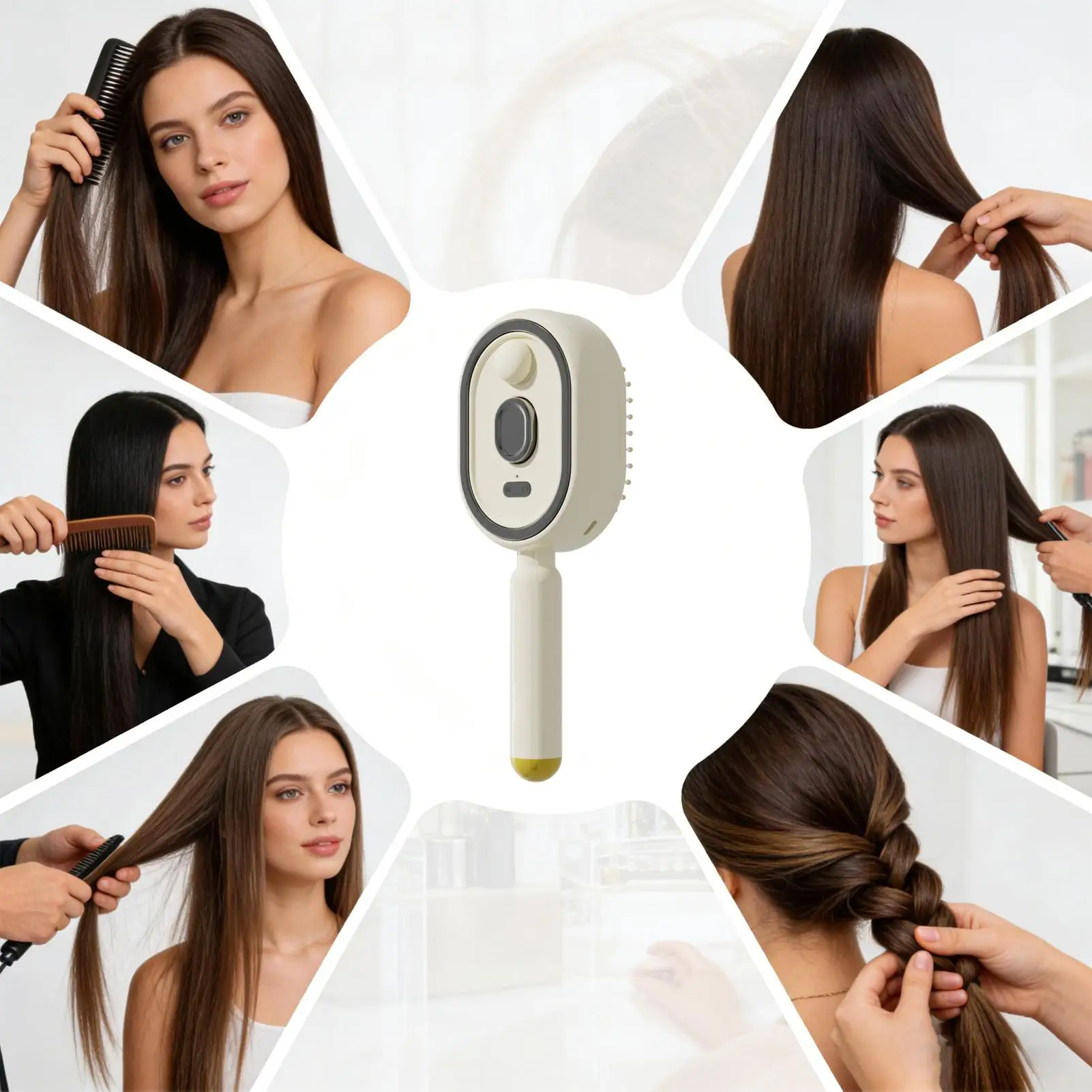 Steam Hair Brush Rechargeable Portable Red Light Air Cushion Comb Anti-Frizz Cordless Electric Hair Brush for Scalp Care Home
Steam Hair Brush Rechargeable Portable Red Light Air Cushion Comb Anti-Frizz Cordless Electric Hair Brush for Scalp Care Home