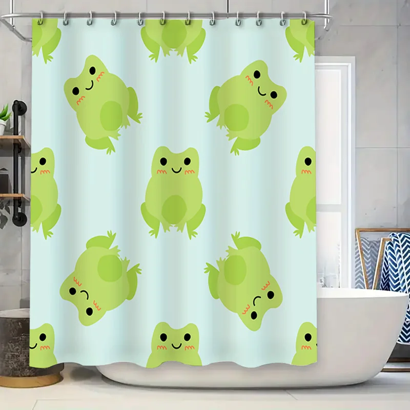 Adorable Frog Pattern Shower Curtain Waterproof Bath Decoration for Kids Bathroom Accessories
Adorable Frog Pattern Shower Curtain Waterproof Bath Decoration for Kids Bathroom Accessories