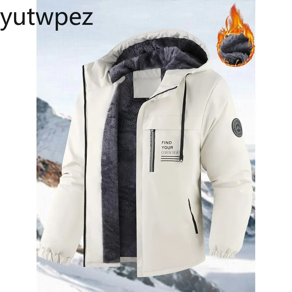 US Size Fleece Lined Winter Jacket Men Climbing Thick Hooded Coat Warm Parkas Loose Outdoor Hiking Sport Outwear Padded Overcoat
US Size Fleece Lined Winter Jacket Men Climbing Thick Hooded Coat Warm Parkas Loose Outdoor Hiking Sport Outwear Padded Overcoat