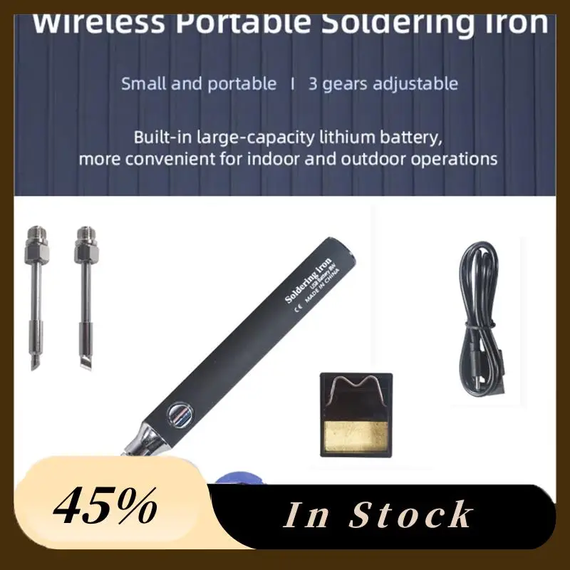 Wireless Soldering Iron USB Charging Portable Built-In Lithium Battery Home Outdoor Repair Tool Electric Soldering Iron
Wireless Soldering Iron USB Charging Portable Built-In Lithium Battery Home Outdoor Repair Tool Electric Soldering Iron