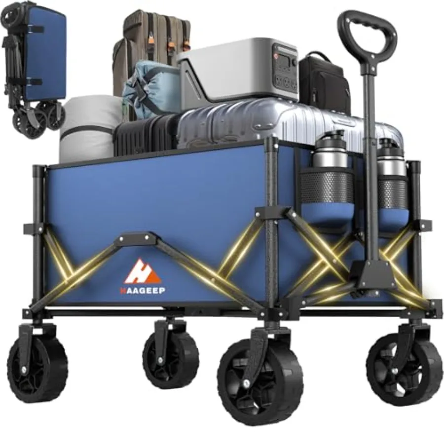 Collapsible Wagon with Wheels, Portable Wagons Carts Foldable, Folding Wagon Cart for Groceries, Sports Garden Shopping Utility
Collapsible Wagon with Wheels, Portable Wagons Carts Foldable, Folding Wagon Cart for Groceries, Sports Garden Shopping Utility