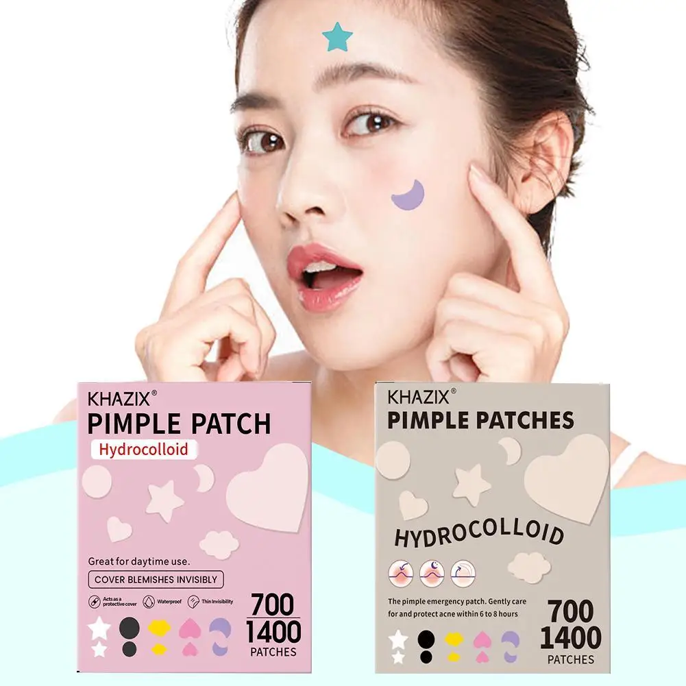 700/1400PCS High-end Pimple Patch Acne Patches Set Colorful Star Shaped Acne Treatment Stickers Acne Dots Cover For Skin Care
700/1400PCS High-end Pimple Patch Acne Patches Set Colorful Star Shaped Acne Treatment Stickers Acne Dots Cover For Skin Care