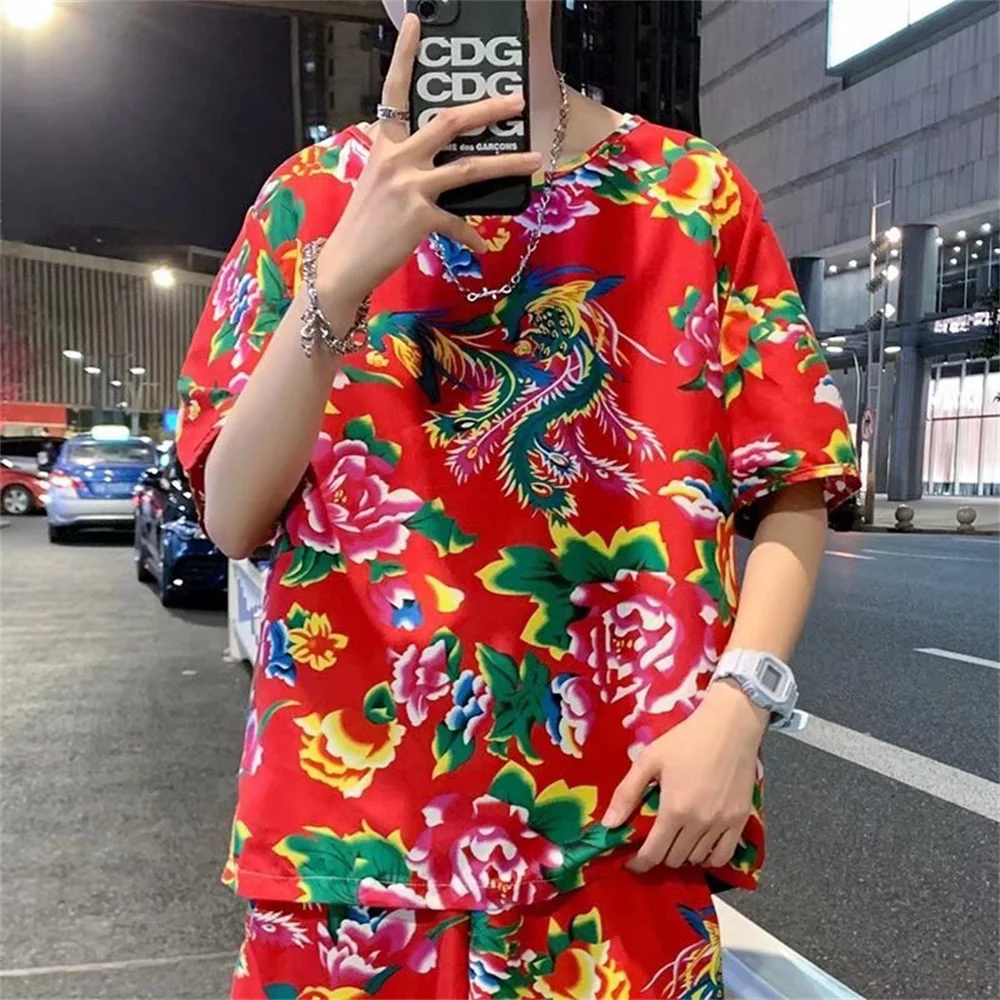New men's summer T-shirt thin loose northeast large floral vest short sleeve half sleeve shirt body shirt
New men's summer T-shirt thin loose northeast large floral vest short sleeve half sleeve shirt body shirt