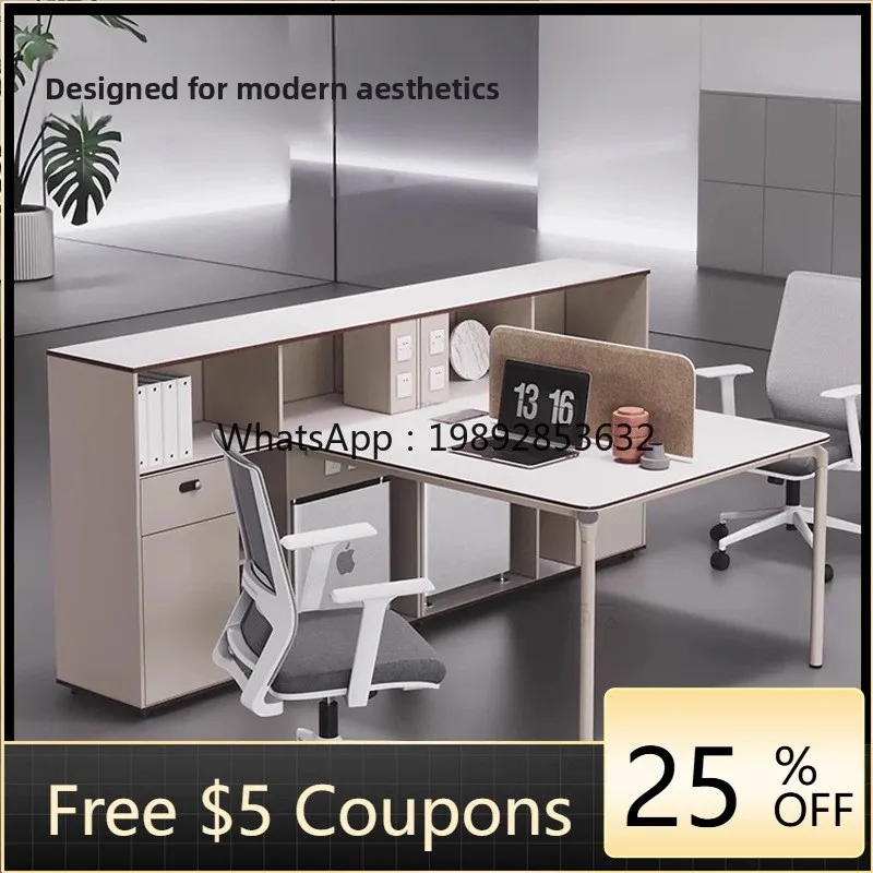 YFY Office Desk Simple Modern Light Luxury Staff Desk Office Worker Two-Person Desk 
YFY Office Desk Simple Modern Light Luxury Staff Desk Office Worker Two-Person Desk