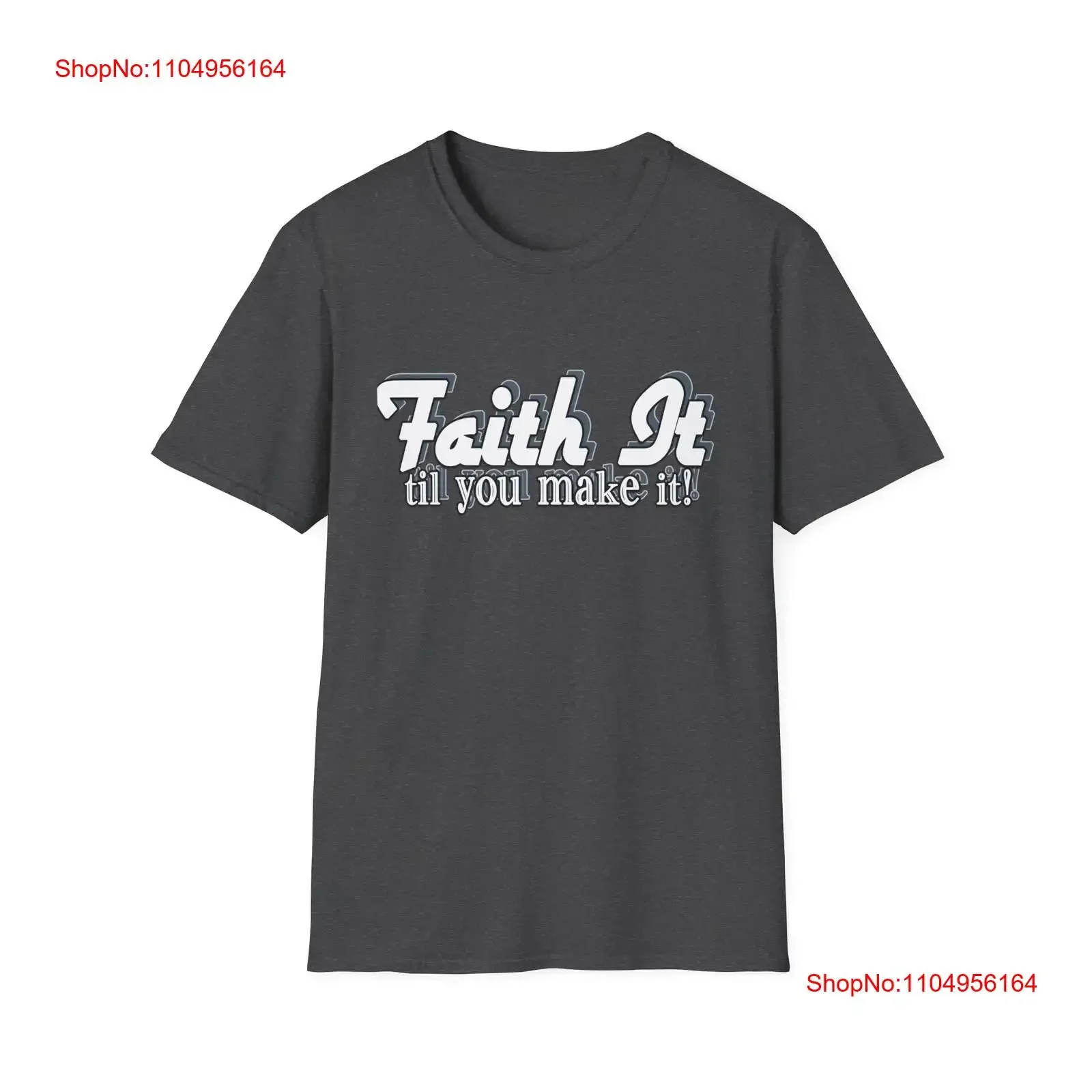 Футболка Faith it til you make Softstyle, винтажная стираная модная уличная одежда унисекс с рисунком, повседневная, мягкая, удобная, слегка
Футболка Faith it til you make Softstyle, винтажная стираная модная уличная одежда унисекс с рисунком, повседневная, мягкая, удобная, слегка