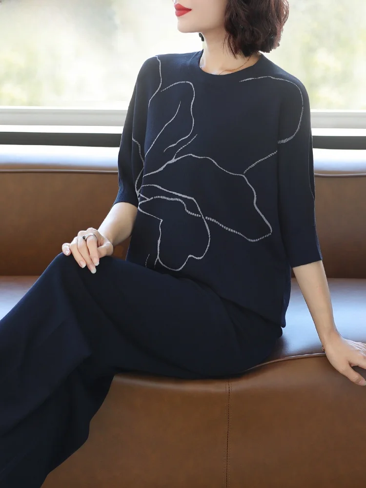 Faionable Knitted Sweater Set for Women Autumn Wear Two Piece Set ly Ladies Spring Autumn Outfit Ele Lady Top
Faionable Knitted Sweater Set for Women Autumn Wear Two Piece Set ly Ladies Spring Autumn Outfit Ele Lady Top