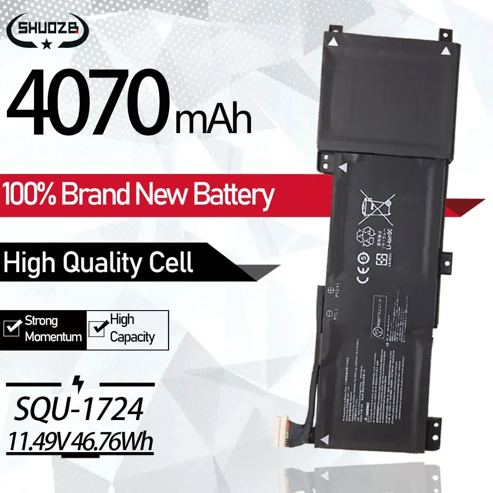 New SQU-1724 SQU-1723 Laptop Battery For AORUS 15-XA 15-WA 15-W9 15-SA 15 X9 GIGABYTE THUNDEROBOT 911 Quanta 11.49V Free Tools
New SQU-1724 SQU-1723 Laptop Battery For AORUS 15-XA 15-WA 15-W9 15-SA 15 X9 GIGABYTE THUNDEROBOT 911 Quanta 11.49V Free Tools