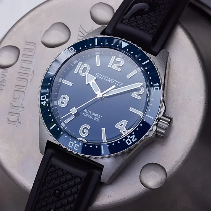 Milifortic Men Automatic Watch 39.5mm Mechanical Wristwatch Diver 200m Waterproof C3 Luminous Sapphire Mirror NH38 Ceramic Bezel
Milifortic Men Automatic Watch 39.5mm Mechanical Wristwatch Diver 200m Waterproof C3 Luminous Sapphire Mirror NH38 Ceramic Bezel