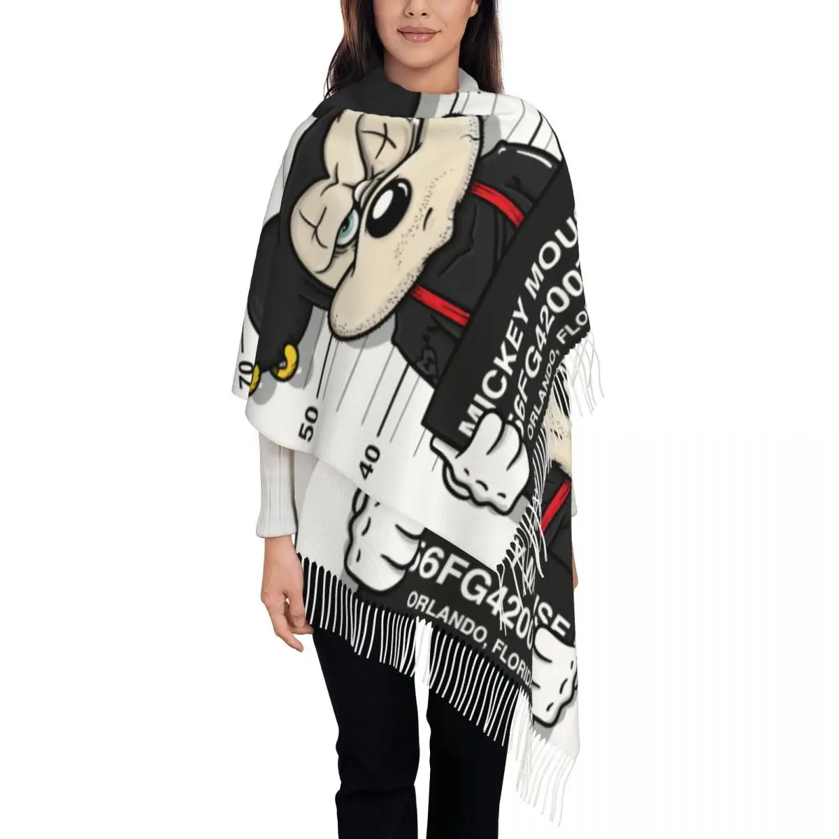 Custom Mickey Mouse Donald Duck Goofy Cartoon Tassel Scarf Women Soft Shawls Wraps Female Winter Fall Scarves
Custom Mickey Mouse Donald Duck Goofy Cartoon Tassel Scarf Women Soft Shawls Wraps Female Winter Fall Scarves