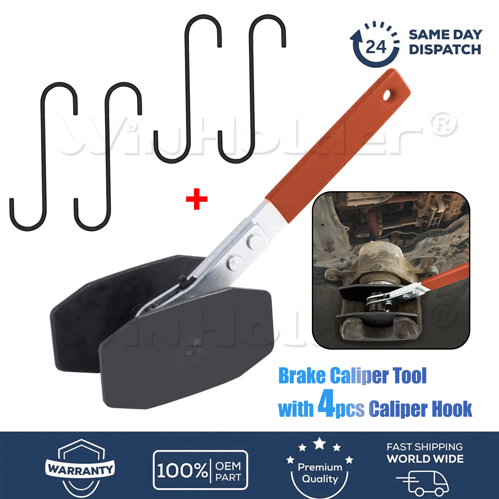 Car Brake Caliper Press Pistons Install Tool Ratchet Brake Piston Wrench Caliper Compression Tool With 4pcs Hooks
Car Brake Caliper Press Pistons Install Tool Ratchet Brake Piston Wrench Caliper Compression Tool With 4pcs Hooks