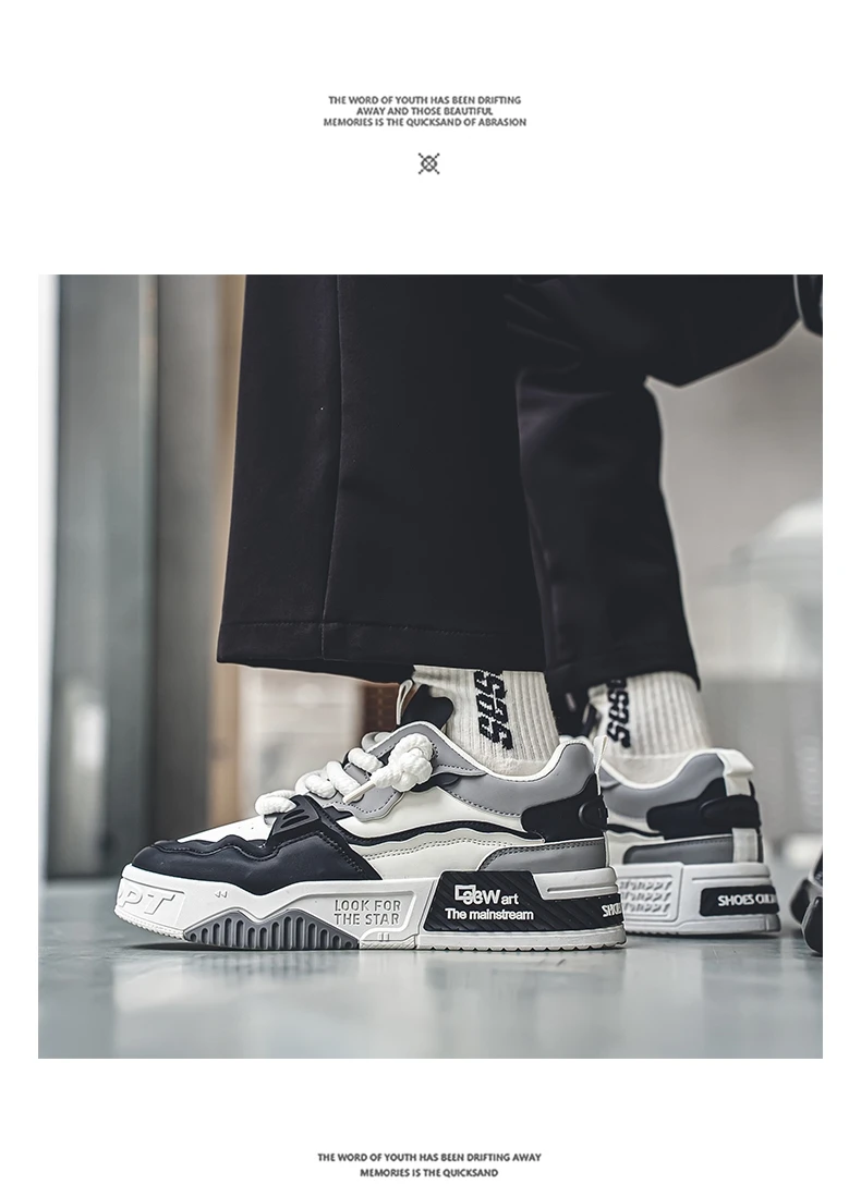 2026 Comfy Non Slip Casual Lace Up Sneakers For Men's Outdoor Activities Mens Trendy Skate Shoes
2026 Comfy Non Slip Casual Lace Up Sneakers For Men's Outdoor Activities Mens Trendy Skate Shoes