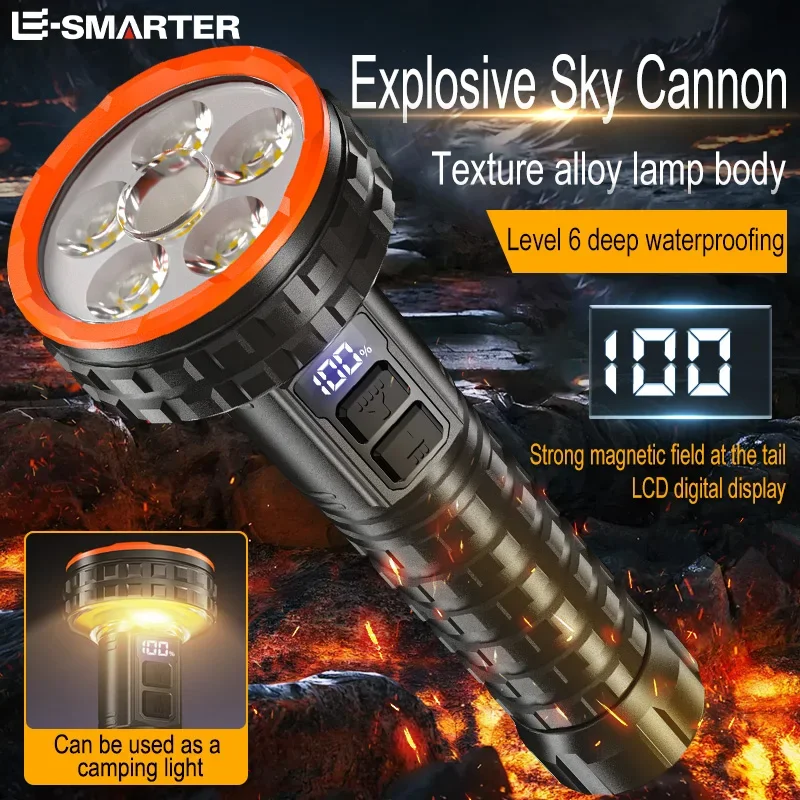 USB перезаряжаемый фонарик, мощный светодиодный фонарик, уличный супер яркий портативный светильник, светодиодный светильник для кемпинга, путешествия
USB перезаряжаемый фонарик, мощный светодиодный фонарик, уличный супер яркий портативный светильник, светодиодный светильник для кемпинга, путешествия