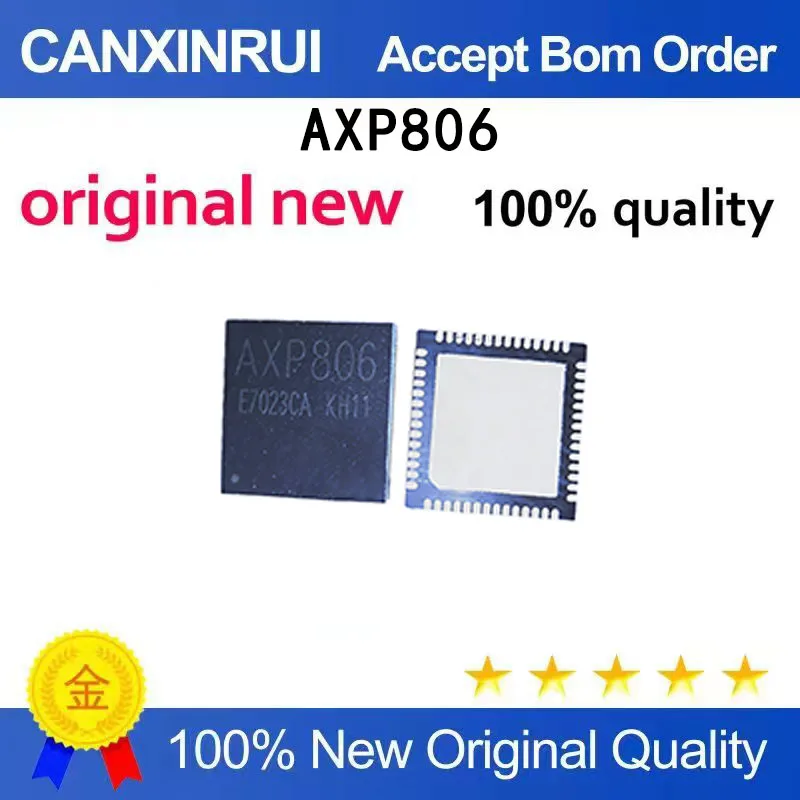 (5 PCS) New stock AXP806 QFN56 AXP305 power management chip
(5 PCS) New stock AXP806 QFN56 AXP305 power management chip