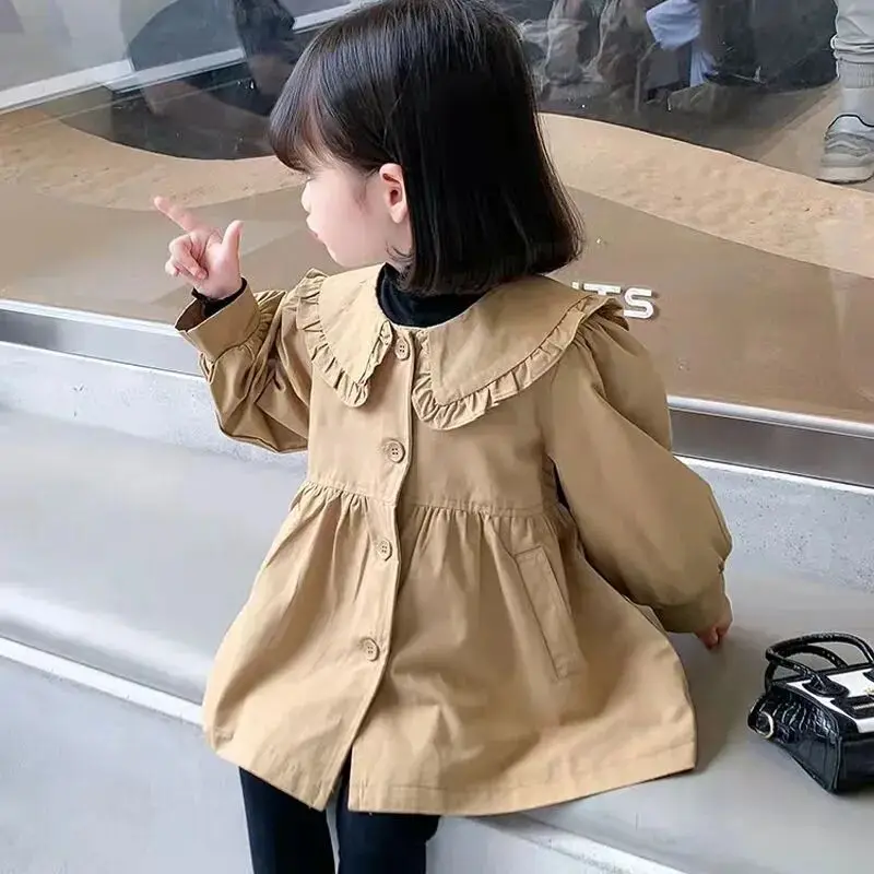 Toddler Girls windbreaker jacket Spring and Autumn new children's Korean version medium long sweet Coat
Toddler Girls windbreaker jacket Spring and Autumn new children's Korean version medium long sweet Coat