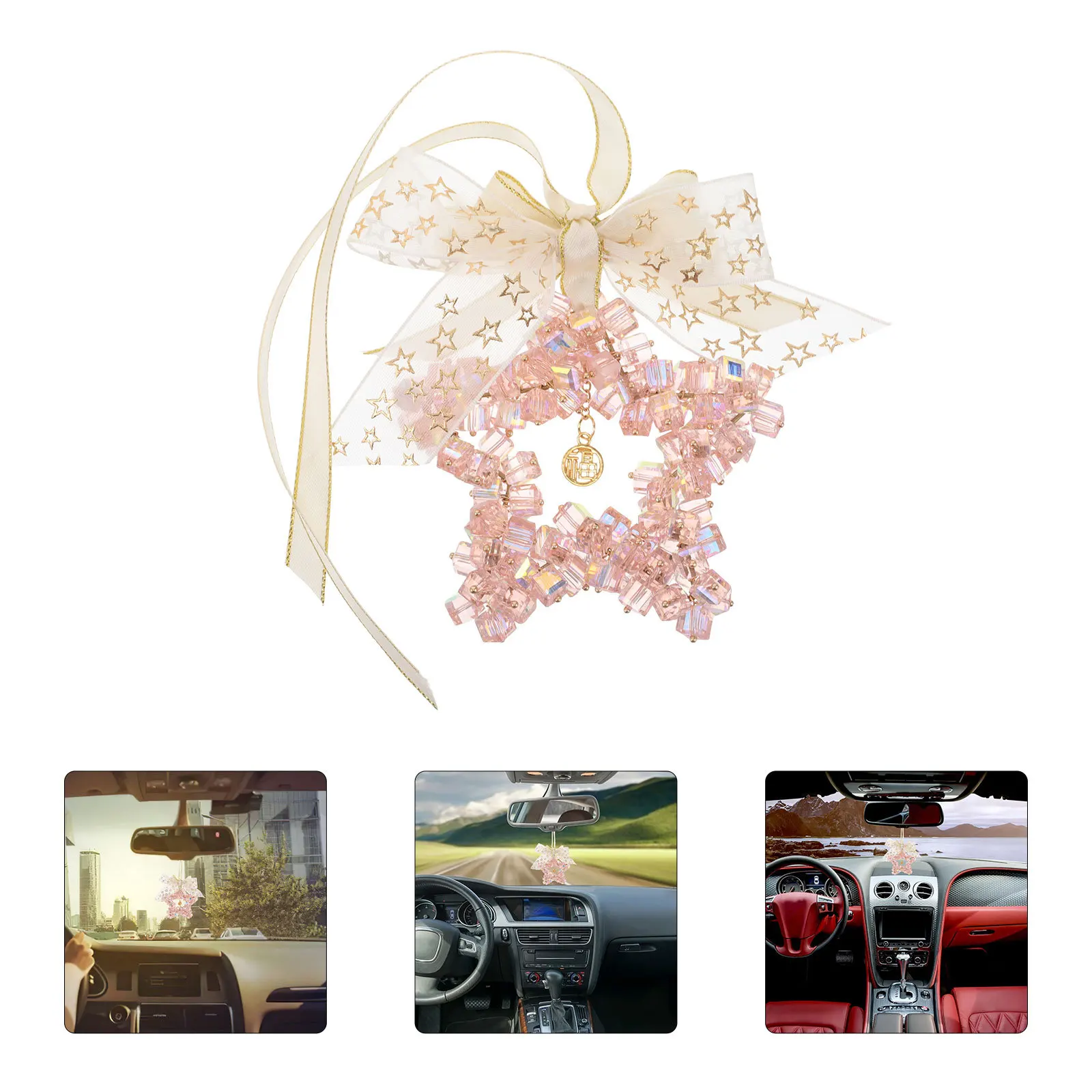 Crystal Star Car Hanging Ornament for Rearview Mirror Creative Interior Accessories Decorative Vehicle Pendant Sparkling Car
Crystal Star Car Hanging Ornament for Rearview Mirror Creative Interior Accessories Decorative Vehicle Pendant Sparkling Car