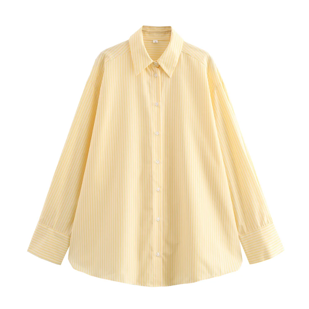 TRAF2024 Autumn New Women's Fashion Versatile Look, Slim and Casual Loose Collar Long Sleeve Striped Shirt
TRAF2024 Autumn New Women's Fashion Versatile Look, Slim and Casual Loose Collar Long Sleeve Striped Shirt