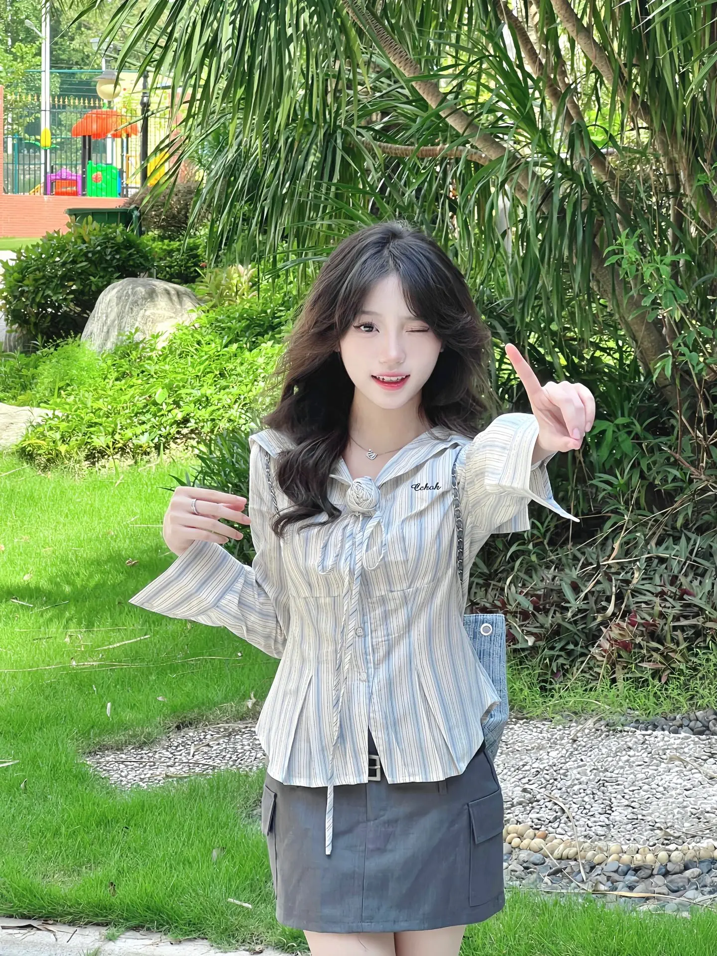 Slim Fit Striped Long Sleeve Navy Collar Shirt Women's Spring Autumn Cute Style College Fashion Small Size Youthful Beautiful...
Slim Fit Striped Long Sleeve Navy Collar Shirt Women's Spring Autumn Cute Style College Fashion Small Size Youthful Beautiful...